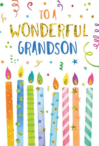 Birthday Grandson - Wonderful - Gift Junction