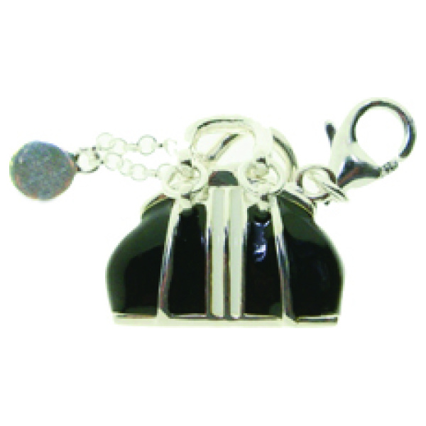 Silver Charm-Blk H/bag (Open)