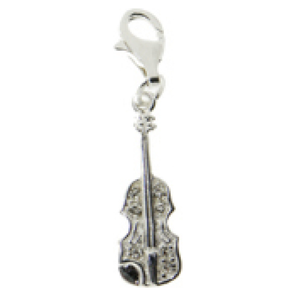 Silver Charm-Violin w/ Crystal