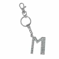 Crystal Keyrings Letter M - Gift Junction