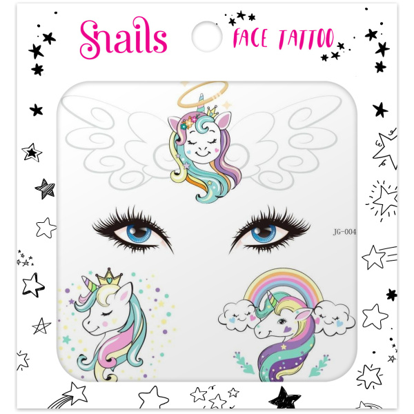 Face Tattoo - Unicorn Crown