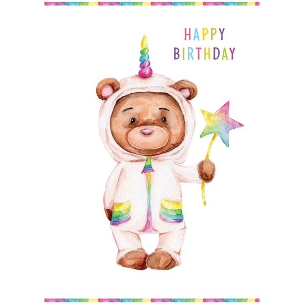 Birthday Child - Pajama Bear