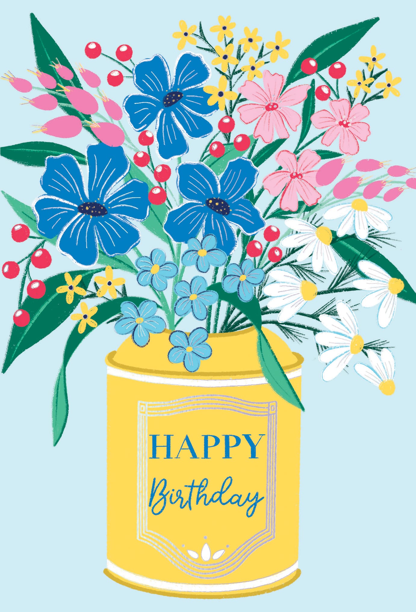 Birthday - Floral Vase - Gift Junction